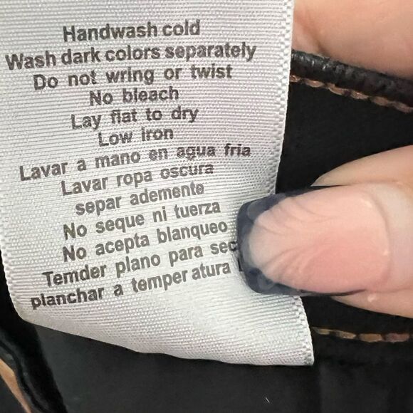 Judy Blue Black Knoxville High Waisted Destroyed Hem Cropped Straight Jeans 31 - Picture 12 of 12